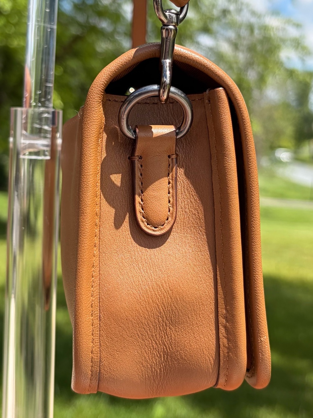 Coach LE 75th Anniversary Penny Pocket Purse Saddle Brown Leather F57461 EUC - Picture 15 of 17